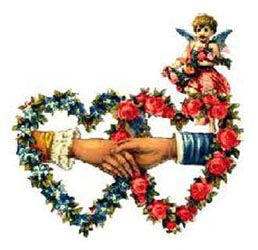 Greeting love hearts