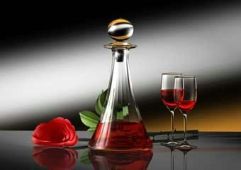 Greeting gift red rose
